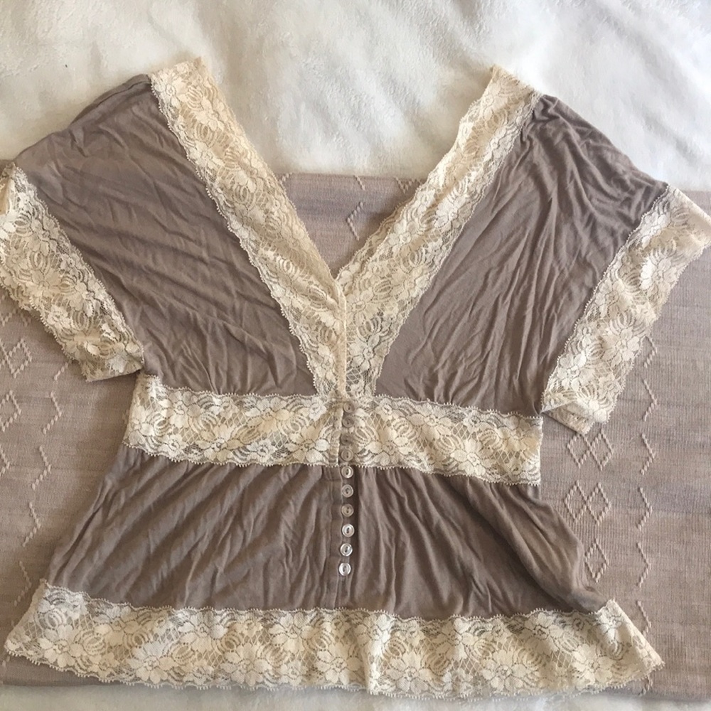 Lacy Bohemian Off the Shoulder Shirt